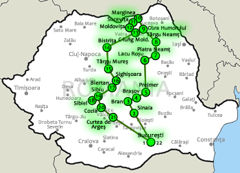 10 days Fly and Drive in Romania | The program itinerary